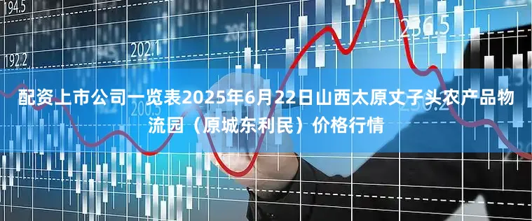 配资上市公司一览表2025年6月22日山西太原丈子头农产品物流园（原城东利民）价格行情